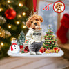 Custom Photo Dog Christmas Acrylic Ornament For Christmas HA75 897604
