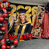 Custom Photo Class of 2026 Graduation Film Strip Glitter Backdrop, Personalized Party Decor LM32 899461