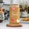 Custom Name Heart Glass Can With Lid Gift For Family TH10 896905