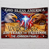Personalized 250 Years God Bless America House Flag – USA 1776–2026 Patriotic Garden Flag Outdoor Decor HO82 902204