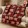 Custom Photo Name Dog Cat Christmas Pattern Quilt Blanket For Pet Lovers LM32 897151