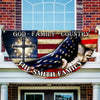 Custom Family Name 250 Years of Blessing 1776 - 2026 Non-Pleated Fan Flag HA75 920376