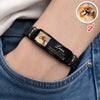 Custom Photo And Name Pet Memorial Wristband Bracelet - Forever In My Heart Pet Lover Gift LM32 669629