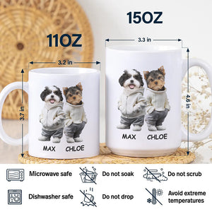 Custom Photo And Name Dog White Mug For Dog Pet Lovers HA75 897596