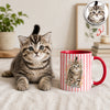 Custom Pet Photo Portrait Watercolor Print Full Accent Mug For Pet Lovers LM32 669437