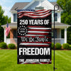 Custom Family Name We The People 250 Years USA Garden Flag HA75 920574