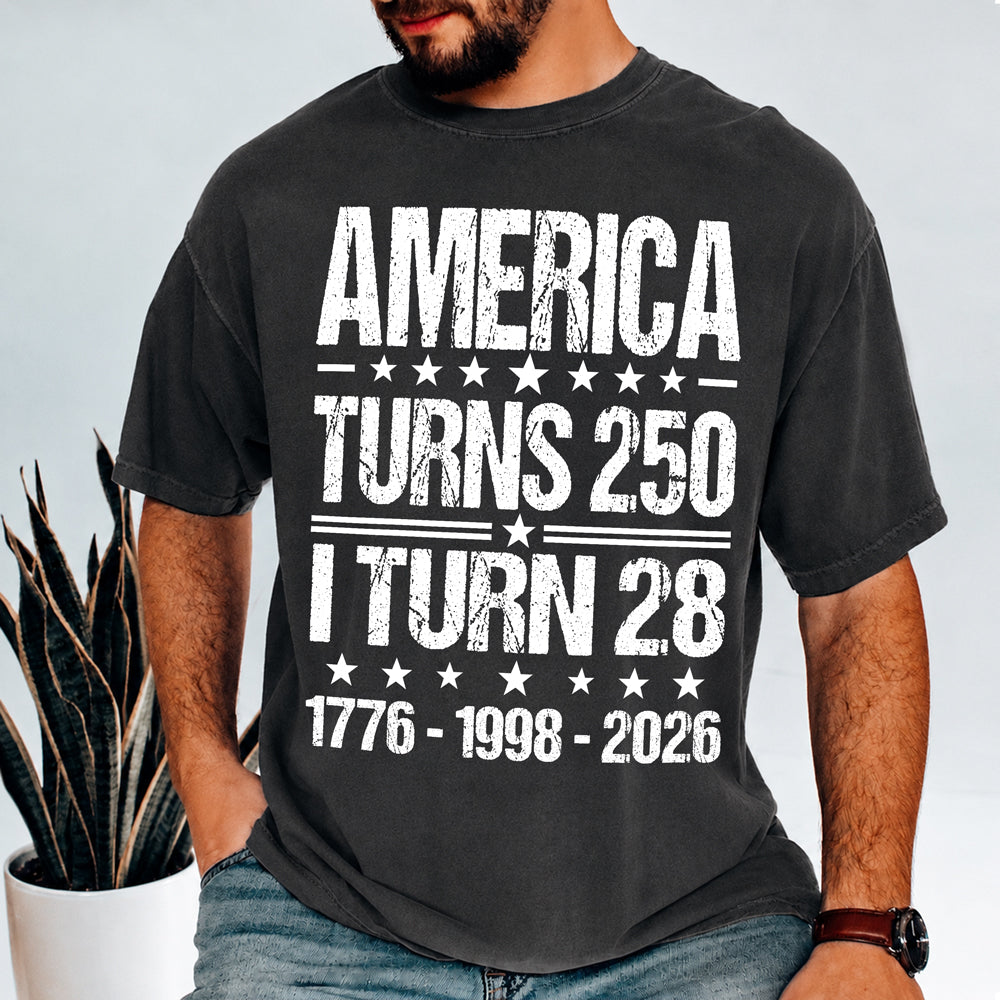Personalized America Turns 250 1776-2026 Anniversary Comfort Shirt - Patriotic Gift For Family TH10 170075