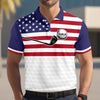 Custom Name American Flag Golf Polo Shirt Gift For Golfer, Golf Lovers HA75 898712