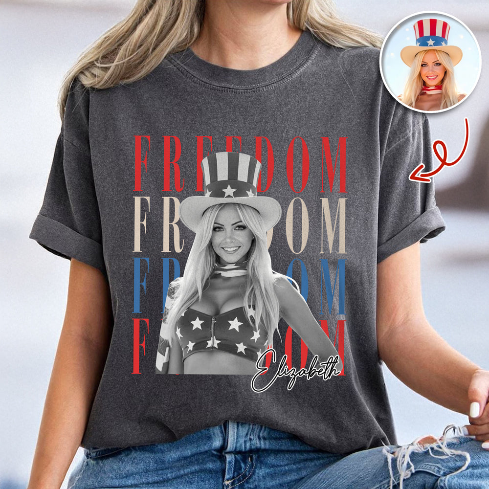 Custom Photo Freedom 250th Anniversary Comfort Shirt HO82 902730