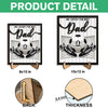 Personalized We Caught The Best Dad 2-Layered Wooden Plaque LM32 899977