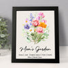 Personalized Mom's Garden Family Birth Flower Picture Frame Gift For Mom, Grandma, Family HA75 920694