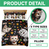 Custom 3D Cat Fish Bone Brick Pattern - 3D Inflated Effect Quilt Bedding Set LM32 897147