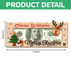 Customized Merry Christmas Cash Wood Money Holder Gift Box For Holiday CH07 180750