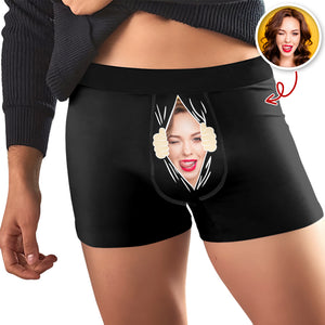 Custom Funny Property Of Her Photo Men's Boxer Briefs TH10 898119