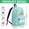 Personalised Cartoon Penguin Raccoon Animals Name Backpack - Birthday Back to School Gift for Boys Girls HO82 902978