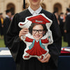 Custom Funny Face Class of 2026 Graduation Shaped Pillow, Senior Gift LM32 899337