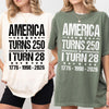 Personalized America Turns 250 1776-2026 Anniversary Comfort Shirt - Patriotic Gift For Family TH10 170075