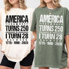 Personalized America Turns 250 1776-2026 Anniversary Comfort Shirt - Patriotic Gift For Family TH10 170075