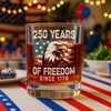 250 Years Of Freedom Since 1776 USA Bald Eagle America Flag Whiskey Glass HA75 897376