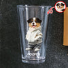 Custom Photo And Name Dog Cat Print Beer Glass HA75 897594