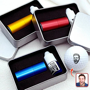 Custom Face Photo Golf Ball Stamp Box, Golf Club Gift, Golf Lovers Gift TH10 896937