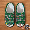 Custom Dog Faces Funny Christmas Lights Plush Slippers HO82 900156
