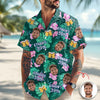 Custom Funny Face Birthday Aloha Hawaiian Shirt - Personalized Shirt Gift for Beach Party Outfit HA75 921118