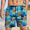 Custom Dog Photo Tropical Summer Pattern Beach Short HO82 902386