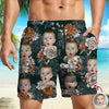 Custom Photo Floral Aloha Pattern Beach Shorts HO82 902384