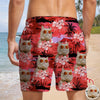 Custom Cat Photo Tropical Summer Pattern Beach Short HO82 902410