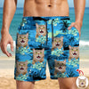 Custom Cat Photo Tropical Summer Pattern Beach Short HO82 902410
