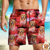 Custom Dog Photo Tropical Summer Pattern Beach Short HO82 902386