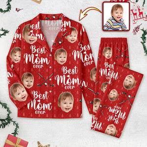 Custom Cute Photo Best Mom Ever Pajamas For Golf Loving LM32 895683