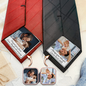 Custom Photo Always Your Little Girl Tie Patch For Men Father of the Bride HA75 897900