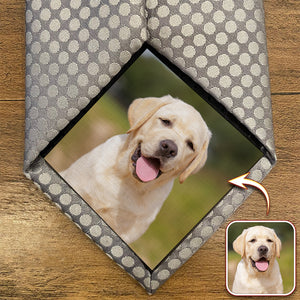 Custom Dog Cat Photo Tie Patch For Men Gift For Pet Lovers HA75 897898