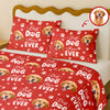 Custom Pet Photo Best Dad And Mom Ever Quilt Bedding Set For Dog And Cat Lovers LM32 897283