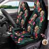 Custom Dog Photo Tropical Summer Pattern Car Seat Cover HO82 902390