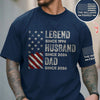 Personalized Family Name Father's Day Gifts, Legend, Husband, Dad And Grandpa Dark Shirt HO82 902708