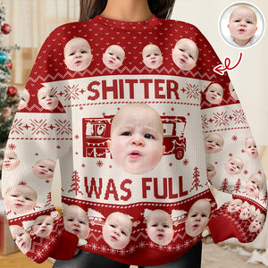 Custom Funny Face Sh*t Was Full Christmas Vacation Ugly Sweater HO82 900330