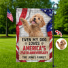 Custom Photo Even My Dogs Love America's 250th Anniversary Garden Flag HA75 921160