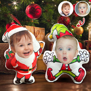 Custom Face Kid Christmas Personalized Photo Custom Shaped Pillow Gift For Kid HA75 898182