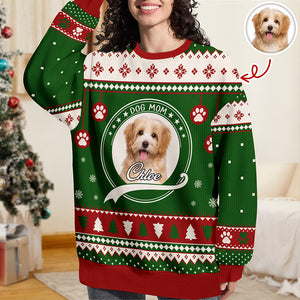 Custom Dog Mom/ Dog Dad Christmas Ugly Sweater For Dog Lover TH10 896221