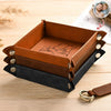 Custom Photo Personalized Leather Valet Tray for Dad Father's Day Gift HA75 921274