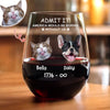 Custom Dog Photo America Would Be Boring Without Me Wine Glass TH10 898669