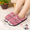 Custom Faces Funny Christmas Lights Plush Slippers HO82 900138