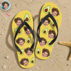 Custom Photo Tropical Summer Pattern Flip Flops - Personalized Beach Gift CH07 911604
