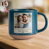 Custom Photo Dad And Kid Pottery Mug - Personalized Father’s Day Gift HO82 902382