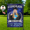 Custom Photo Congrats Graduation Class of 2026 Garden Flag Decor For Graduation Party CH07 910842