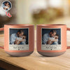 Custom Photo Dad And Kid Pottery Mug - Personalized Father’s Day Gift HO82 902382