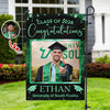Personalized Photo Graduation Garden Flag – Class of 2026 Custom Name Yard Flag TH10 169019